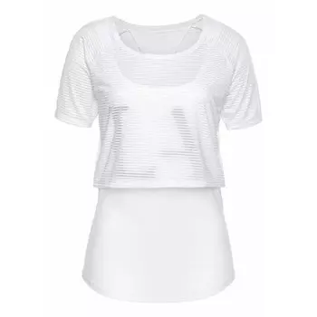 Женский спортивный топ Lascana Active, белый