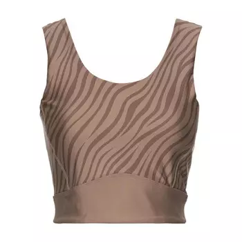 Женский спортивный топ Lascana Active, коричневый