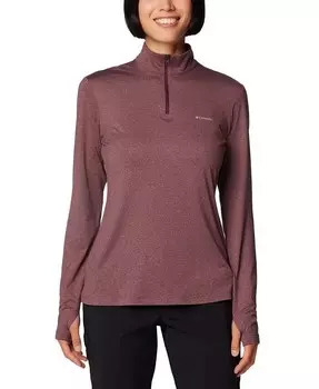 Женский спортивный топ с молнией без четверти Sloan Ridge Columbia, красный