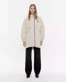 Женский стеганый пуховик на молнии Bimba y Lola, белый