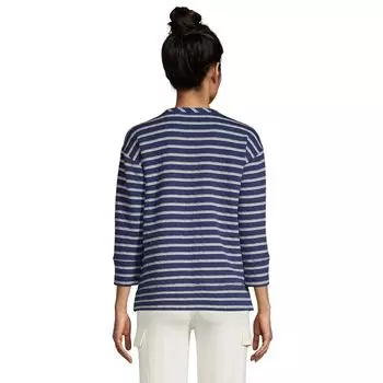 Женский стеганый топ с круглым вырезом Lands End Lands' End