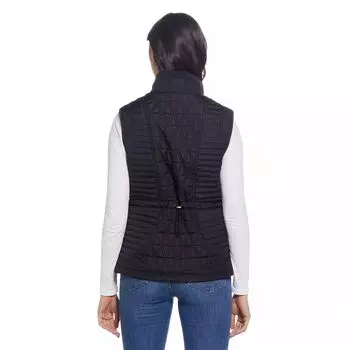 Женский стеганый жилет с отделкой из искусственной замши Weathercast Weathercast, темно-синий