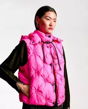 Женский стеганый жилет с животным принтом Lola Casademunt, цвет Fucsia