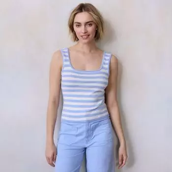 Женский свитер без рукавов Lc Lauren Conrad, цвет sky chandail stripe