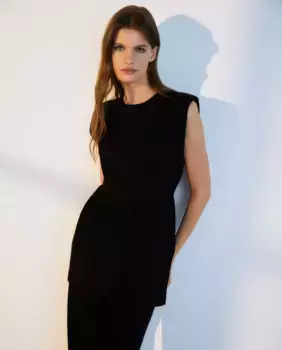 Женский свитер без рукавов с круглым вырезом Woman El Corte Ingls, черный