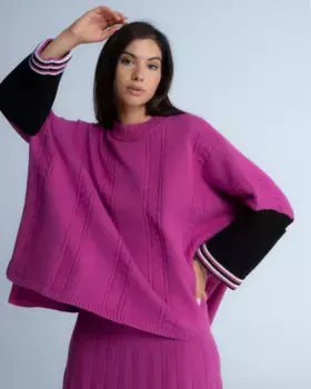 Женский свитер Casilda с высоким воротником Niza, фуксия