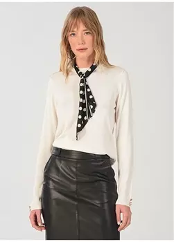 Женский свитер цвета экрю NGSTYLE