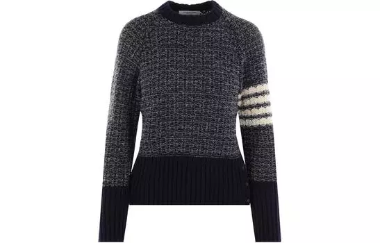 Женский свитер цвета морской волны THOM BROWNE, Marine Blue