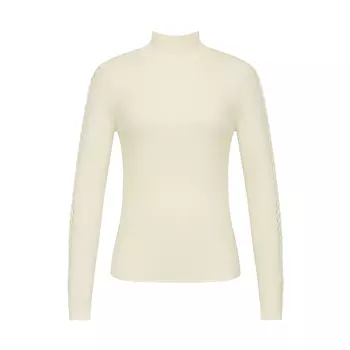 Женский свитер Deep Breath в полоску с высоким воротником, серый