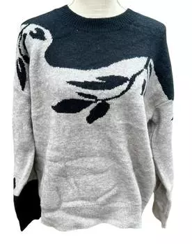 Женский свитер Elise Color Block в сером/черном цвете Listicle