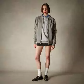 Женский свитер-гонщик свободного покроя Iconic Members Only, серый