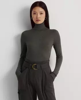 Женский свитер из смесового шелка Lauren Ralph Lauren, серый