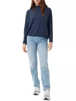Женский свитер Jeanie с воротником-стойкой и рубчатой отделкой French Connection, цвет navy mel