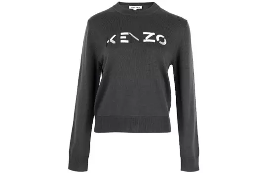 Женский свитер Kenzo с логотипом, серый