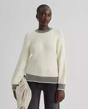 Женский свитер контрастной вязки Simorra, мультиколор