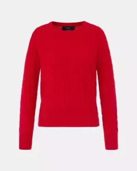 Женский свитер косой вязки с длинными рукавами Lloyd's, красный
