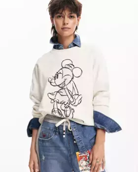 Женский свитер Минни Маус Desigual, белый