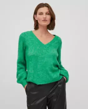 Женский свитер многопозиционной вязки Vila, зеленый