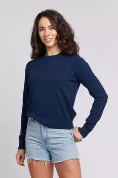 Женский свитер обычного кроя с круглым вырезом U.S. Polo Assn, синий