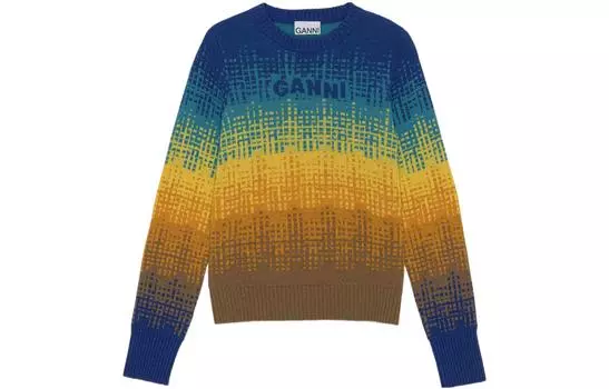Женский свитер осень-зима 22, разноцветный GANNI, мультиколор
