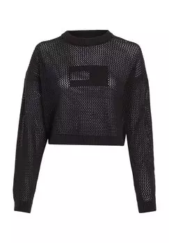 Женский свитер открытой вязки с логотипом TOMMY Jeans, цвет Bds Black