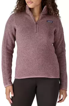 Женский свитер Patagonia Better, пуловер на молнии 1/4, цвет Stormy Mauve
