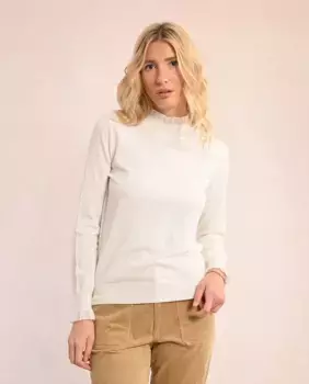 Женский свитер Poet с длинными рукавами и рюшами Molly Bracken, цвет Crudo