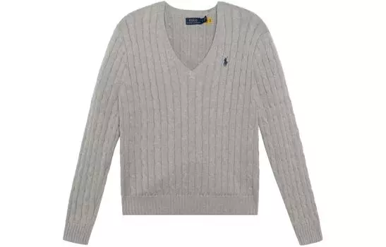 Женский свитер Polo Ralph Lauren, Светло-серый