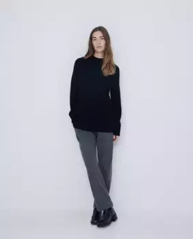 Женский свитер прямой вязки Yerse, черный