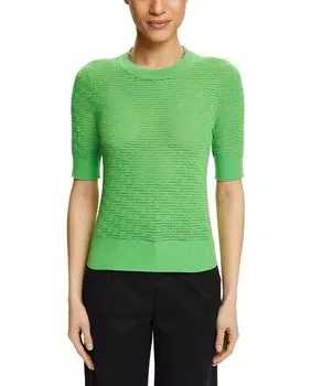 Женский свитер-пуанте с льном Esprit Collection, зеленый