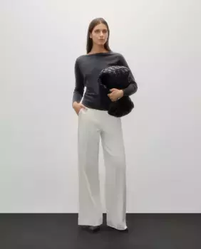 Женский свитер с асимметричным вырезом-лодочкой Woman Limited El Corte Ingls, цвет 400 Azul