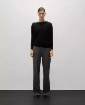 Женский свитер с асимметричным вырезом-лодочкой Woman Limited El Corte Ingls, черный