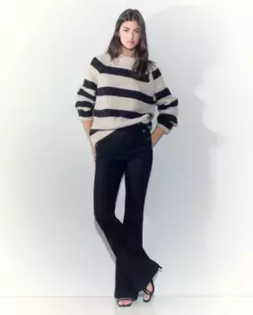 Женский свитер с длинным рукавом и воротником Tintoretto, синий