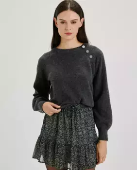 Женский свитер с длинным рукавом jdy, темно-серый