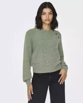 Женский свитер с длинным рукавом jdy, темно-зеленый