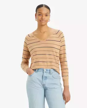 Женский свитер с длинным рукавом Levi's, коричневый