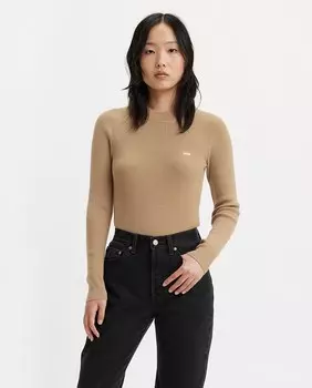 Женский свитер с длинным рукавом Levi's, бежевый