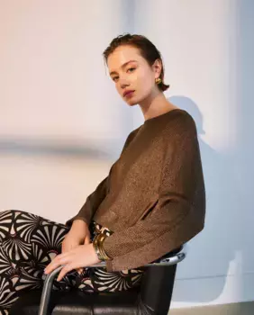 Женский свитер с длинным рукавом Woman El Corte Ingls, коричневый