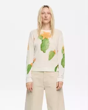 Женский свитер с длинными рукавами и круглым вырезом Bimba y Lola, белый