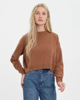Женский свитер с длинными рукавами и круглым вырезом Vero Moda
