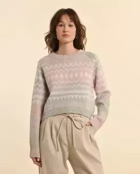 Женский свитер с длинными рукавами и принтом Molly Bracken, розовый