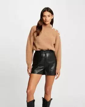 Женский свитер с длинными рукавами и пуговицами Morgan, бежевый