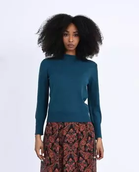 Женский свитер с длинными рукавами и пуговицами Molly Bracken, синий