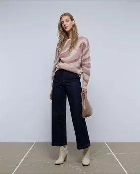 Женский свитер с длинными рукавами и волнами Scalpers, розовый