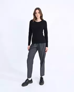 Женский свитер с длинными рукавами и золотыми пуговицами Molly Bracken, черный