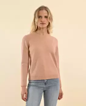 Женский свитер с длинными рукавами, украшенный бисером Molly Bracken, розовый