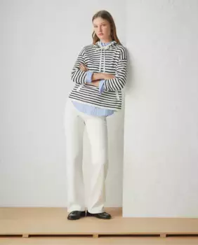 Женский свитер с капюшоном и длинными рукавами Lloyd's, белый