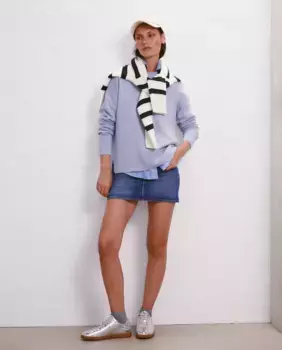 Женский свитер с круглым вырезом Easy Wear, цвет 410 Azul Claro