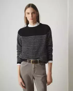 Женский свитер с круглым вырезом и длинными рукавами Lloyd's, темно-синий