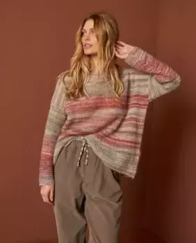 Женский свитер с круглым вырезом и длинными рукавами Indi & Cold, мультиколор